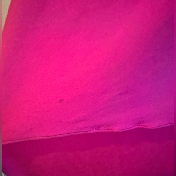 WORN ONCE SHERRI HILL BRIGHT PINK 54421 ONE SHOULDER LONG SLEEVE BEADED GOWN - Picture 7 of 16